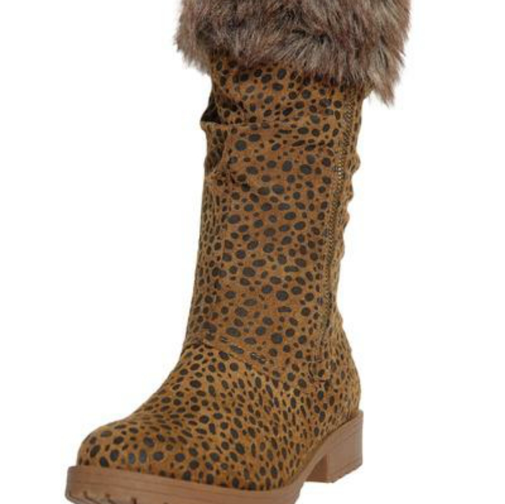 Cheeter Faux Fur Boots